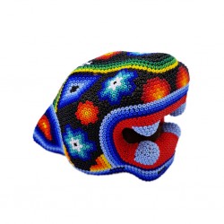 Huichol jaguar head