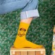 Chaussettes Frida Kahlo Jaune