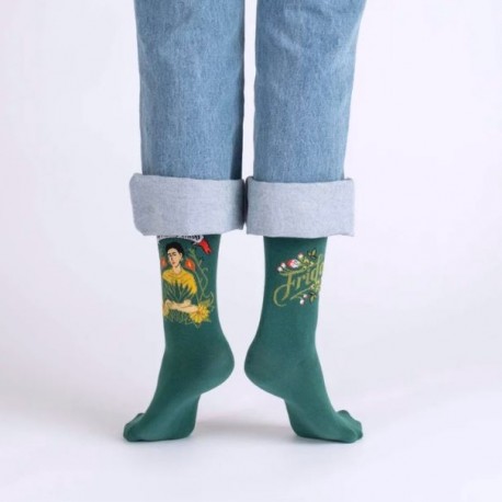Green Frida Kahlo Socks