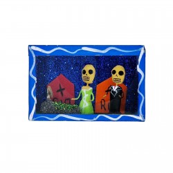 Cajita de calaveras El cementerio