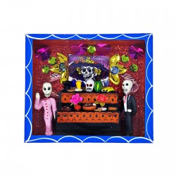 Grande boîte Autel Dia de Muertos