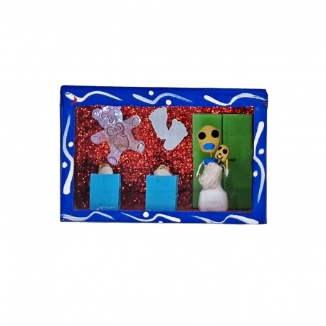 Boîte vitrine Mariachis Bleu