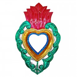 Espejo sagrado corazón Rosa