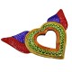 Winged Sacred heart mirror