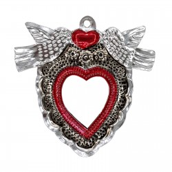 Doves Sacred heart mirror