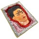 Silver Frida sequin patch