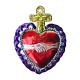 Sagrado corazón Apretón de manos Violeta