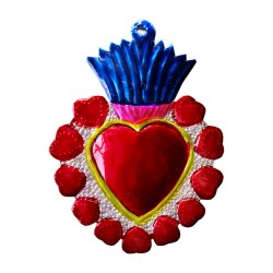 Sagrado corazón Halo de corazones Rojo