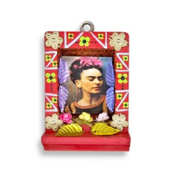 Pequeño nicho Frida Kahlo Rojo