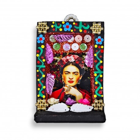 Black Small Frida Kahlo shrine