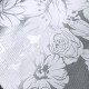 Silver Flores oilcloth