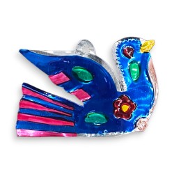 Décoration en étain Perroquet