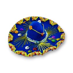 Sombrero mini Azul real