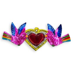 Décoration Oiseau et coeurs