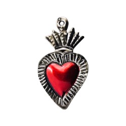 Sagrado corazón con llama