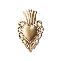 Gold Mexican sacred heart