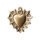 Gold Flowery halo Sacred heart