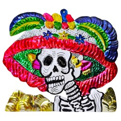 Grande décoration Catrina Rouge