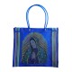 Virgin of Guadalupe market bag blue