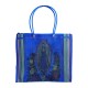 Sac cabas Vierge de Guadalupe bleu