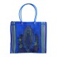 Virgin of Guadalupe market bag blue