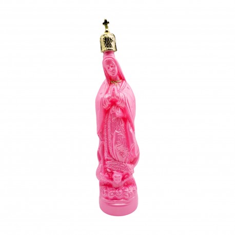Pink Virgin of Guadalupe bottle