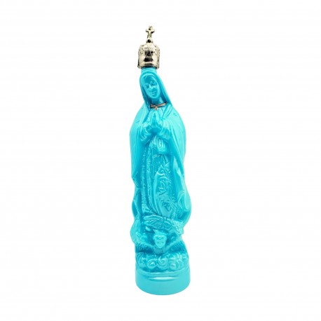 Blue Virgin of Guadalupe bottle