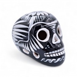 Black and white Mexican Calavera