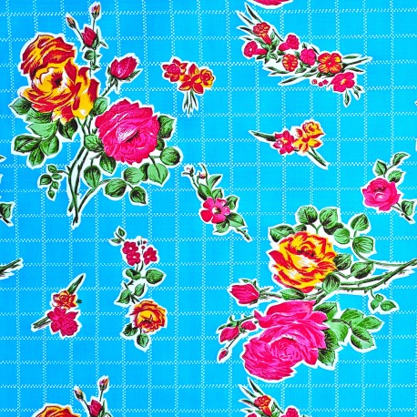 Wachstuch Rosedal Blau