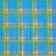 Turquoise Plaid oilcloth