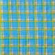 Turquoise Plaid oilcloth