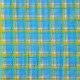 Turquoise Plaid oilcloth