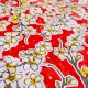Red Flor de cerezo oilcloth