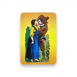 Grand magnet Crâne Bordeau