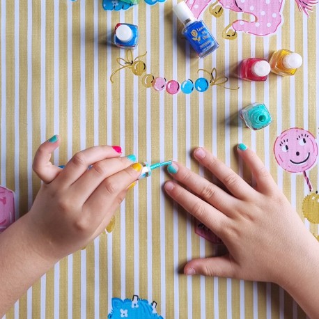 Toile cirée Rayas Bleu