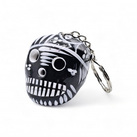 Two-tone Calavera Keychain