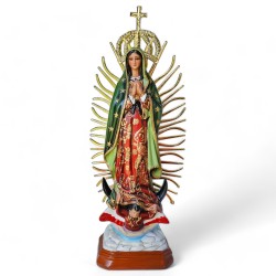 Estatua Virgen de Guadalupe 62 cm