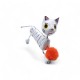 Figurine calavera chat Blanc