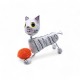 Figurine calavera chat Blanc