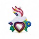 Bird Sacred heart mirror