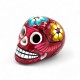 Calavera mexicaine fleurie 10 cm