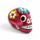 Calavera mexicaine fleurie 10 cm