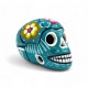 Calavera mexicaine fleurie 10 cm