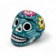 Calavera mexicaine fleurie 10 cm