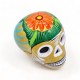 Calavera mexicana Metálica 11,5 cm