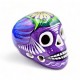 Calavera mexicaine Métal 11,5 cm