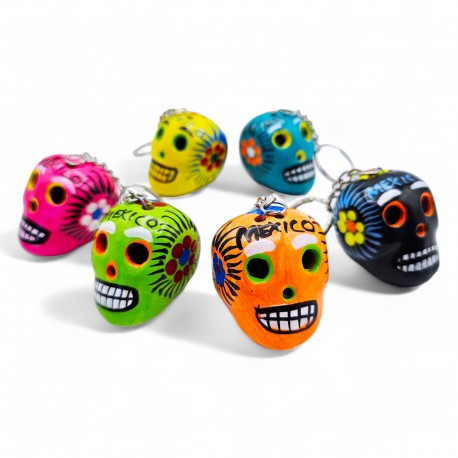 Porte-clef Calavera Noir