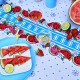 Blue Sandia oilcloth