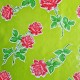 Green Rosas oilcloth