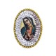Guadalupe Oval sequin patch
